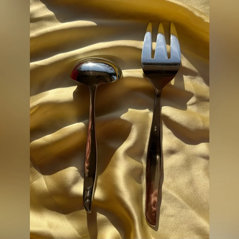 VINTAGE Dead Stock Americana Beauty Rose Flatware Set - New in Box - Picture 13 of 16